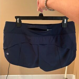 Lululemon Speed Up 2.5” Navy Blue Shorts